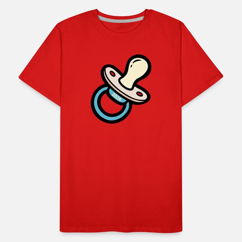 Announcing Baby - Pacifier 2026 Men's Premium Organic T-Shirt