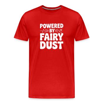 Propulsé par la poussière de fée - T-shirt bio Premium Homme - rouge - Devant - Damien (186cm)