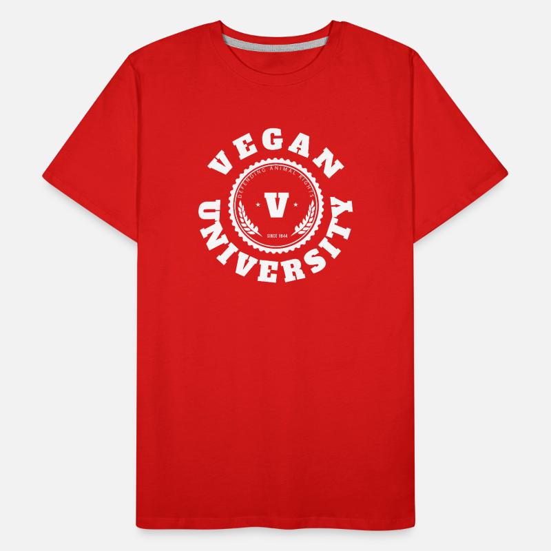 Logo Vegan University Style Universitaire T-shirt bio Premium Homme