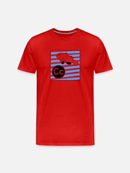 C wie Clownfisch  - Männer Premium Bio T-Shirt - Rot