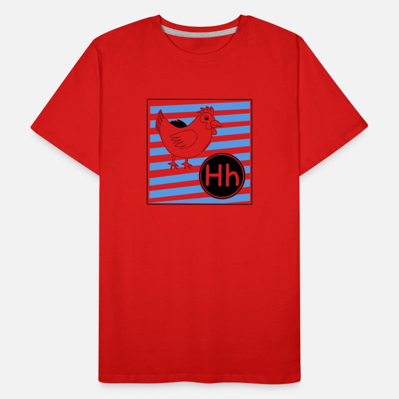 H wie Huhn Männer Premium Bio T-Shirt