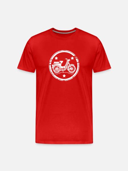 Knallert retro vintage stil - Herre Premium T-shirt økologisk - rød