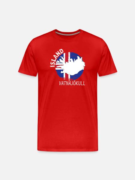 Vatnajökull - T-shirt bio Premium Homme - rouge