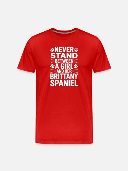 Brittany Spaniel Saying Brittany Spaniel Gift - Men's Premium Organic T-Shirt - red