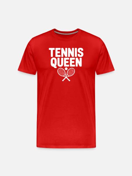 Tennis Queen - Men's Premium Organic T-Shirt - red
