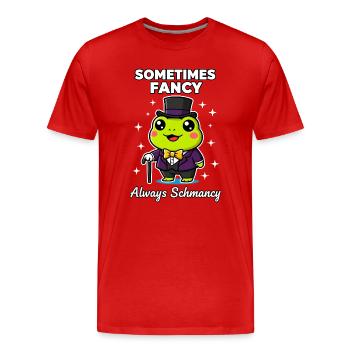 Parfois la grenouille chic toujours chic - T-shirt bio Premium Homme - rouge - Devant - Damien (186cm)
