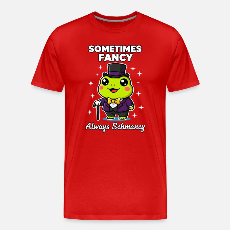 Parfois la grenouille chic toujours chic - T-shirt bio Premium Homme - rouge