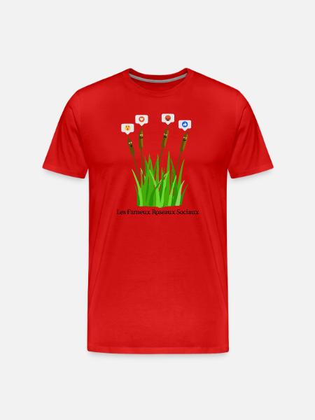 DIE BERÜHMTEN SOCIAL REEDS! - Männer Premium Bio T-Shirt - Rot