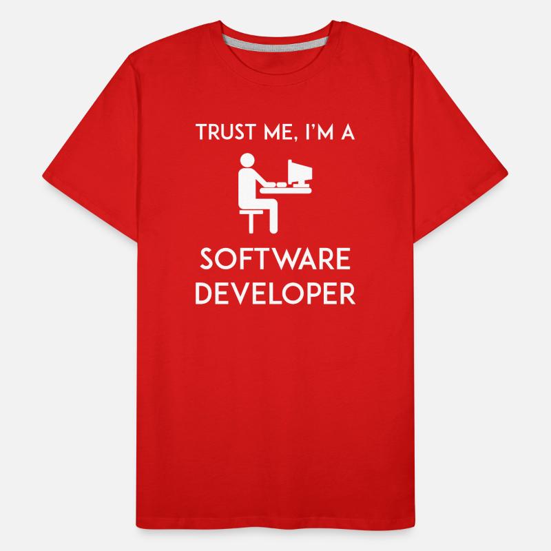 Vertrau mir, ich bin Softwareentwickler Männer Premium Bio T-Shirt