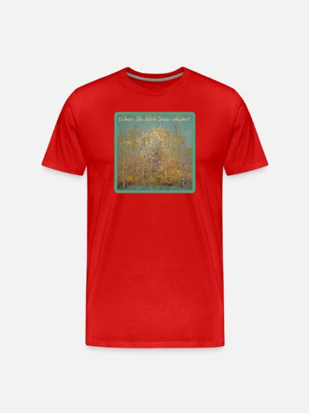 Where the birches whisper - Men's Premium Organic T-Shirt - red
