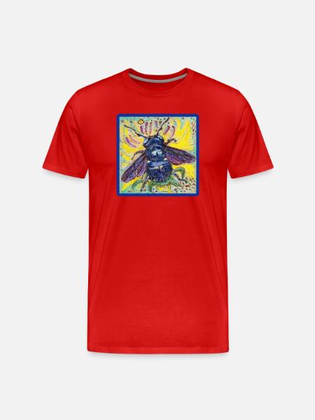 Abeille charpentière - T-shirt bio Premium Homme - rouge