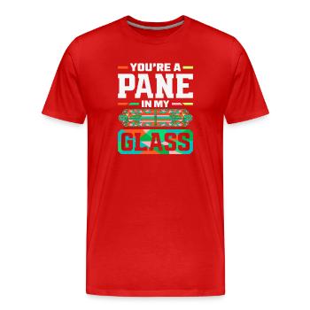 Stained Glass Art Stained Glass Artist - Men's Premium Organic T-Shirt - red - Front - Damien (186cm)