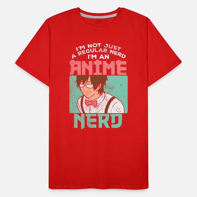 Graphique de citation drôle de nerd d’anime pas de nerd ordinaire T-shirt bio Premium Homme