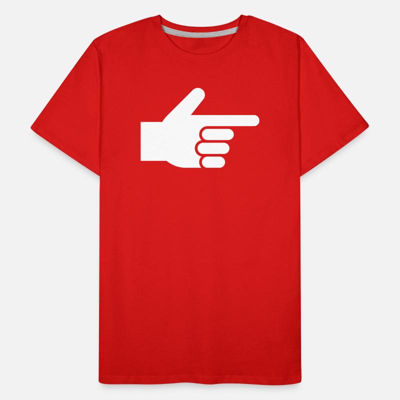 Hand, index finger, pointer Men's Premium Organic T-Shirt