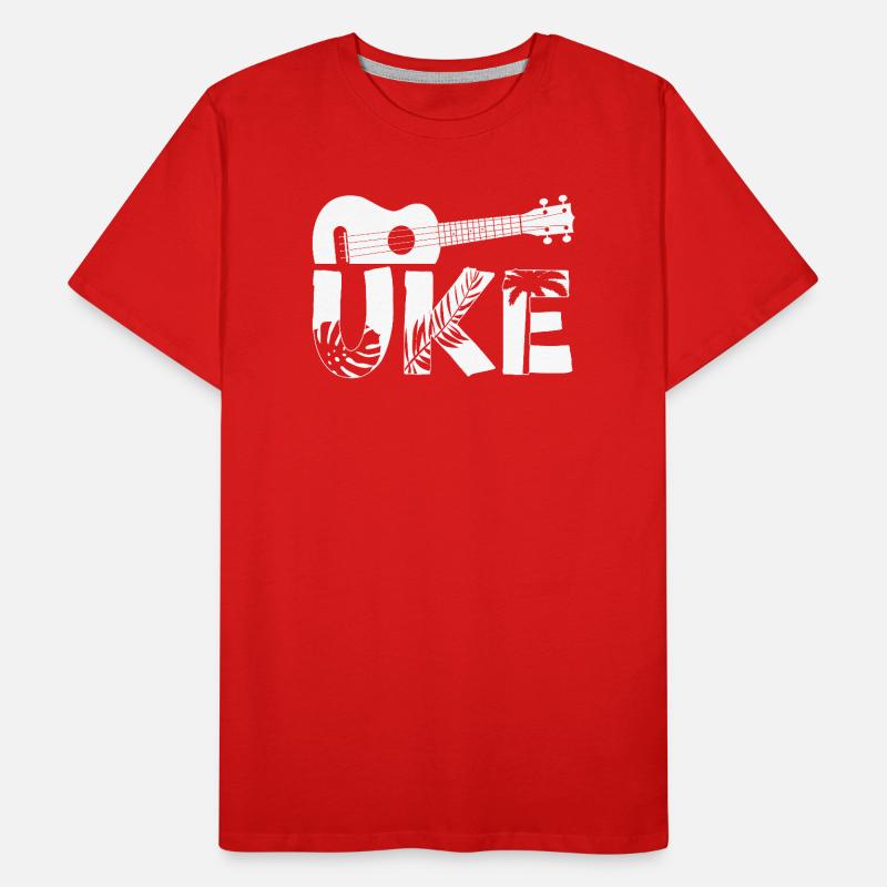 Hawaiian Ukulele Uke Uke Men's Premium Organic T-Shirt