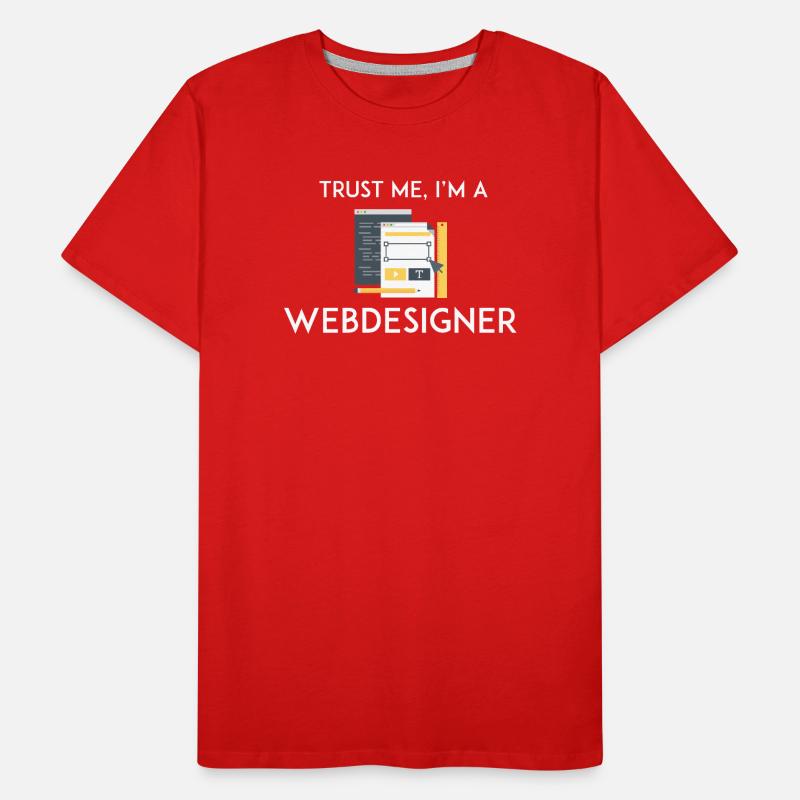 Trust Me I'm a Webdesigner Men's Premium Organic T-Shirt