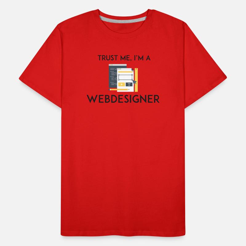 Trust Me I'm a Webdesigner Men's Premium Organic T-Shirt