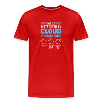 Meteorology Storm Tornado Meteorologist - Men's Premium Organic T-Shirt - red - Front - Damien (186cm)