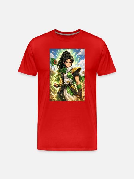DZ Manga – Kvinder - Herre Premium T-shirt økologisk - rød
