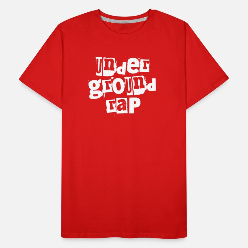 Typographie du rap underground T-shirt bio Premium Homme