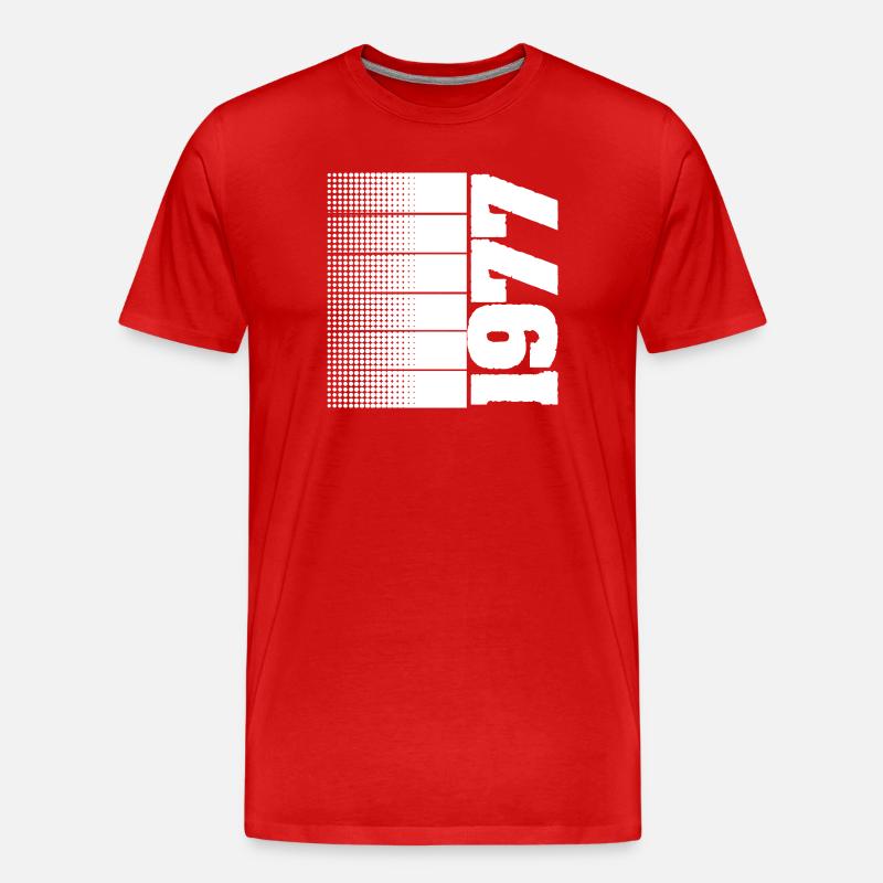 1977 - Männer Premium Bio T-Shirt - Rot