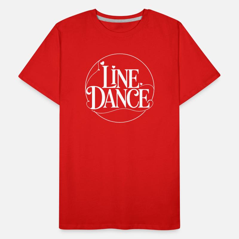 Ornement de lettrage LineDance T-shirt bio Premium Homme
