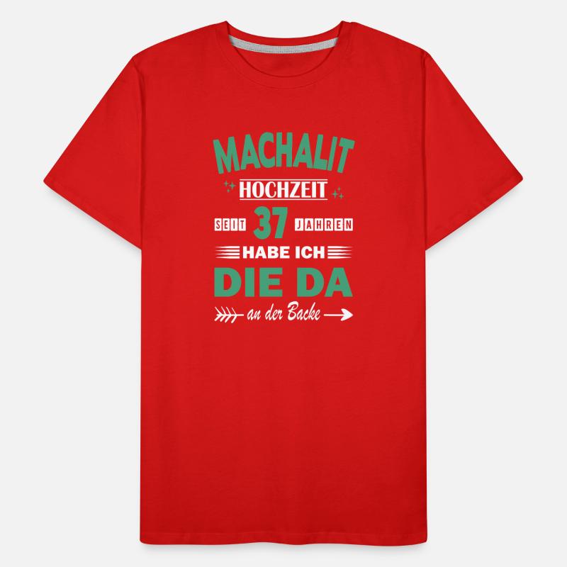 37 ans Anniversaire de relation Anniversaire de mariage T-shirt bio Premium Homme