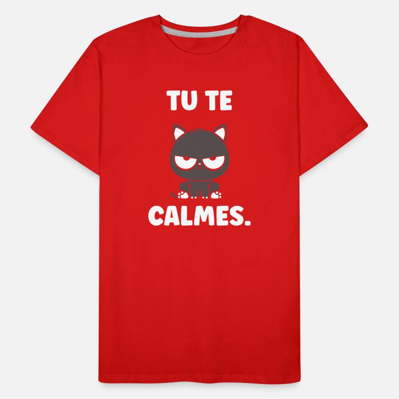 Grumpy Kitten: Beruhig dich Männer Premium Bio T-Shirt