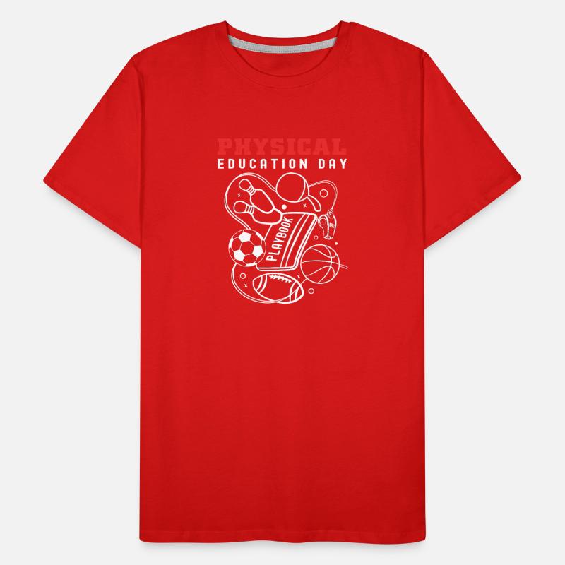 Éducation physique Professeur d’éducation physique Professeur d’éducation physique T-shirt bio Premium Homme