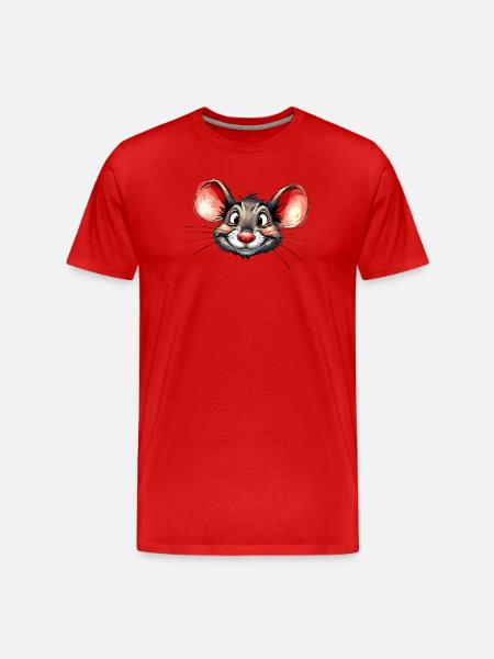 mouse - Men's Premium Organic T-Shirt - red