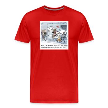 New corporate culture sparked - Men's Premium Organic T-Shirt - red - Front - Damien (186cm)