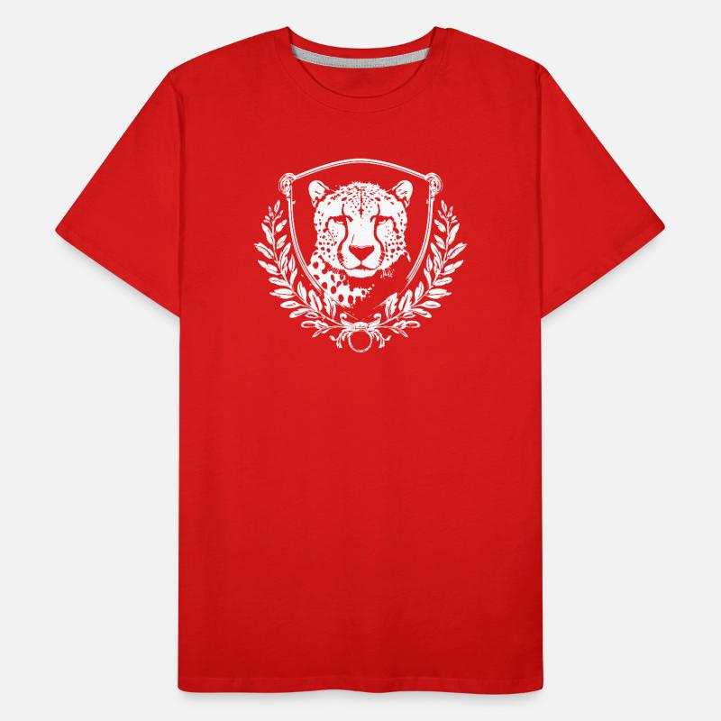 Phoque léopard avec laurier T-shirt bio Premium Homme