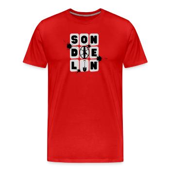 Chasse au trésor de Sondeln - T-shirt bio Premium Homme - rouge - Devant - Damien (186cm)