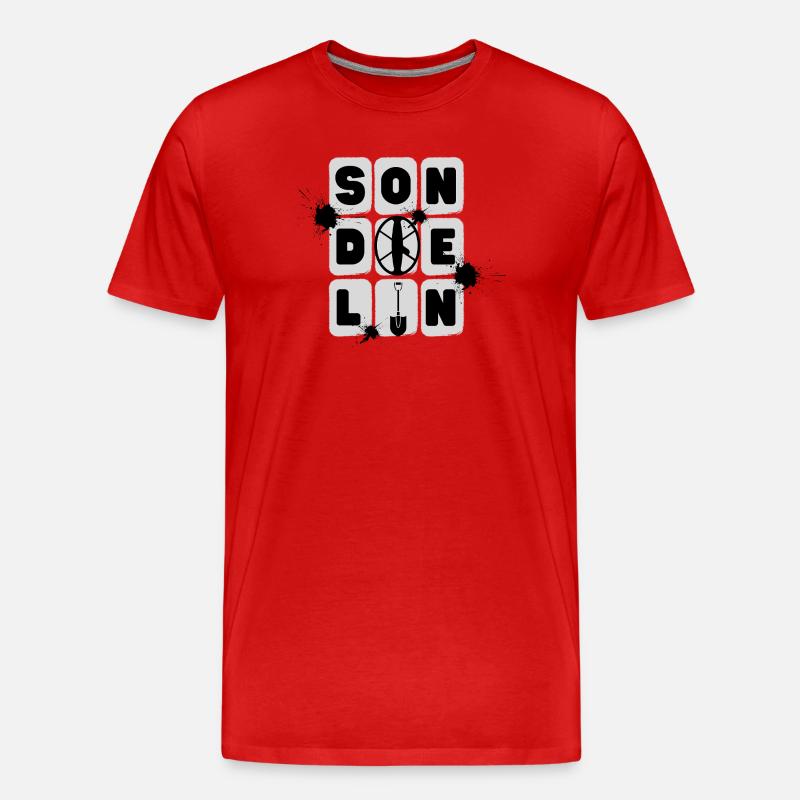 Sondeln Schatzsuche - Männer Premium Bio T-Shirt - Rot