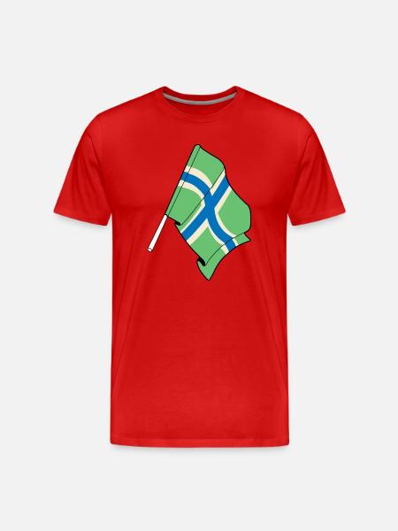 Drapeau du Gloucestershire - T-shirt bio Premium Homme - rouge