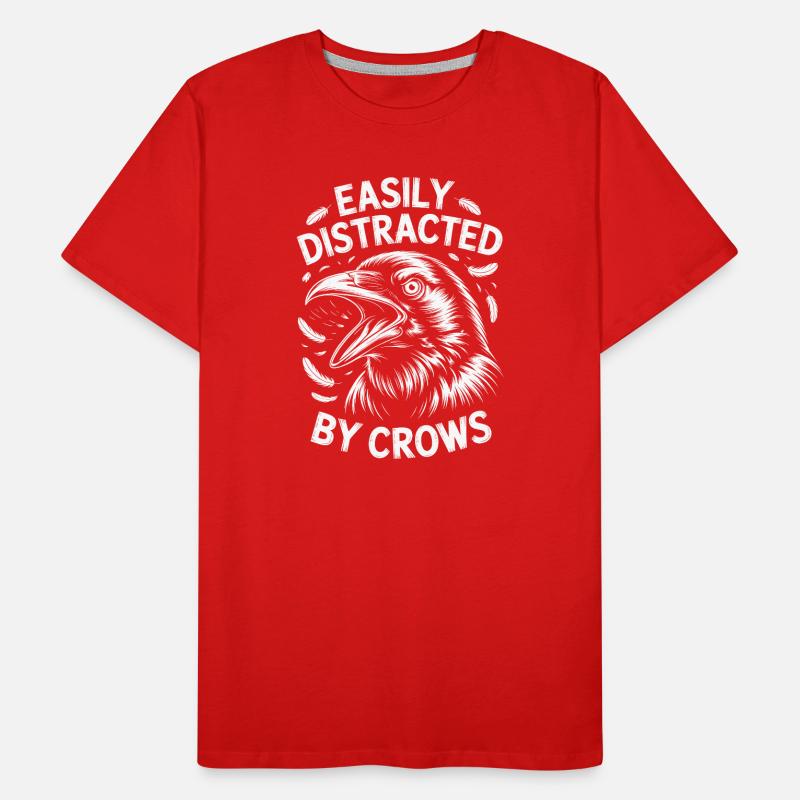Crows Saying Crow Funny Crow Gift Men's Premium Organic T-Shirt