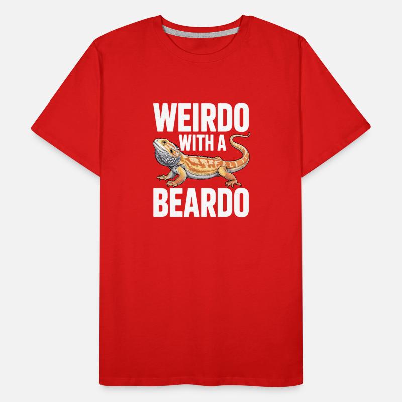 Weirdo mit Bartkind Männer Premium Bio T-Shirt