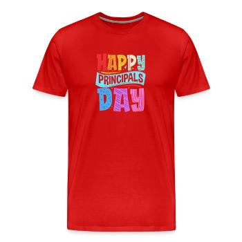 Headmaster Head of School Principal Director - Men's Premium Organic T-Shirt - red - Front - Damien (186cm)