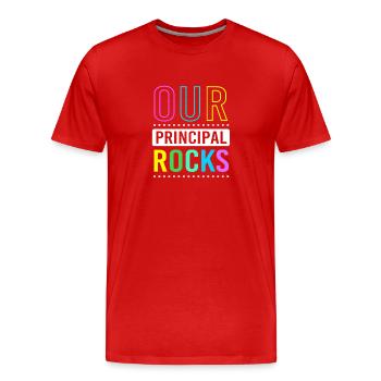 Director of School Management School Principal Principal - Men's Premium Organic T-Shirt - red - Front - Damien (186cm)