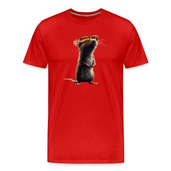 Rats Souris mignonnes Souris Souris naines Souris - T-shirt bio Premium Homme - rouge - Devant - Damien (186cm)
