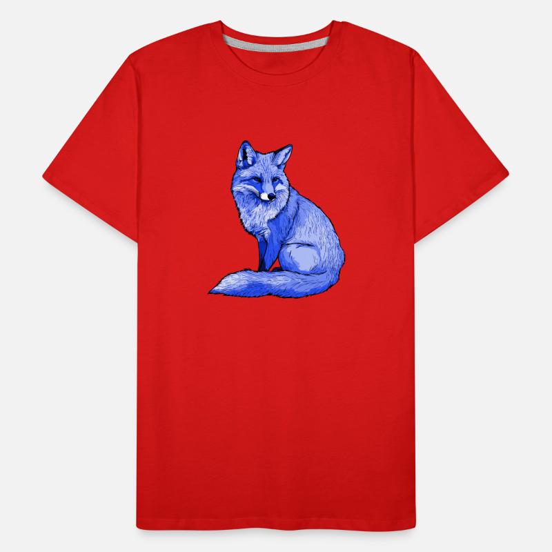 Fuchs Polarfuchs Männer Premium Bio T-Shirt
