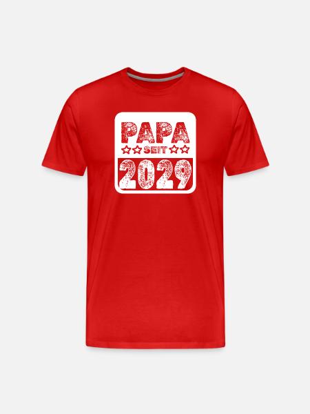 since 2029 - Men's Premium Organic T-Shirt - red
