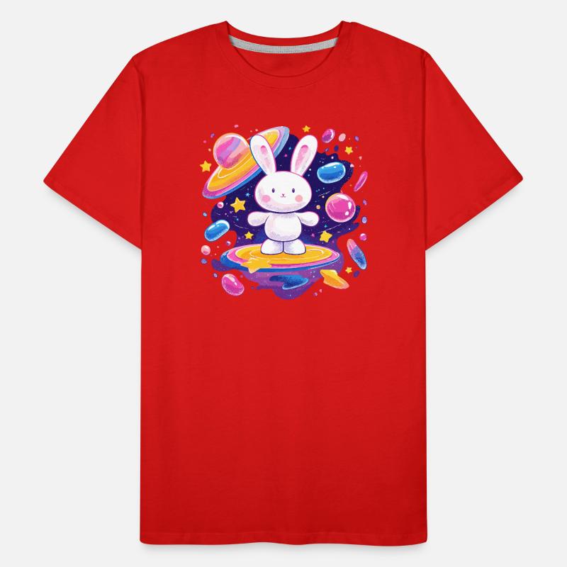 Lapin de l’Espace Impulsion du Royaume Stellaire T-shirt bio Premium Homme