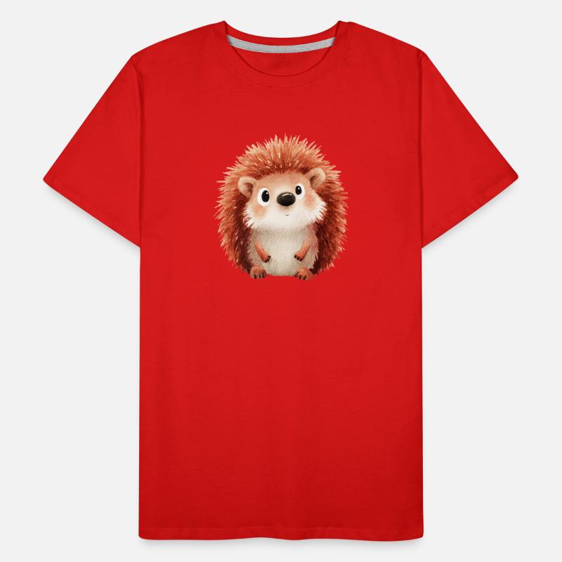 Hérisson de la Forêt – Illustration enfants T-shirt bio Premium Homme