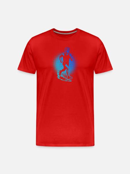 Simple Running idea for races - Men's Premium Organic T-Shirt - red