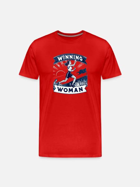 Winning Woman | Jogging - Men's Premium Organic T-Shirt - red