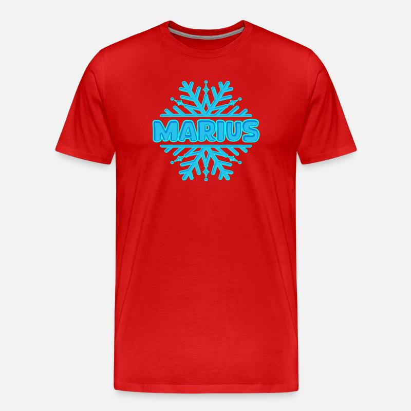 Marius - Männer Premium Bio T-Shirt - Rot