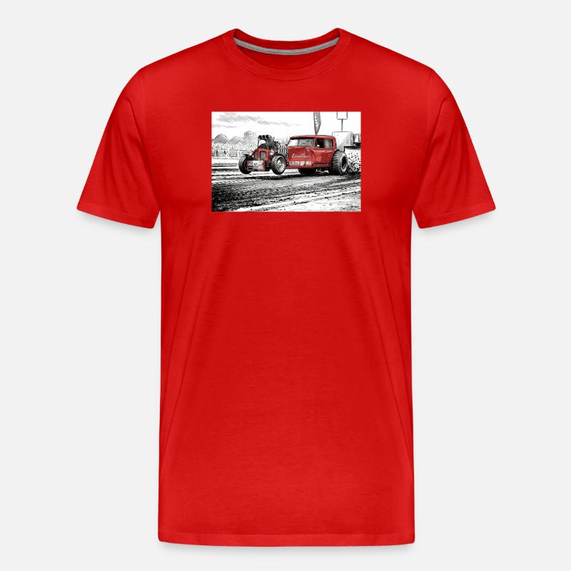 Excalibur - Männer Premium Bio T-Shirt - Rot