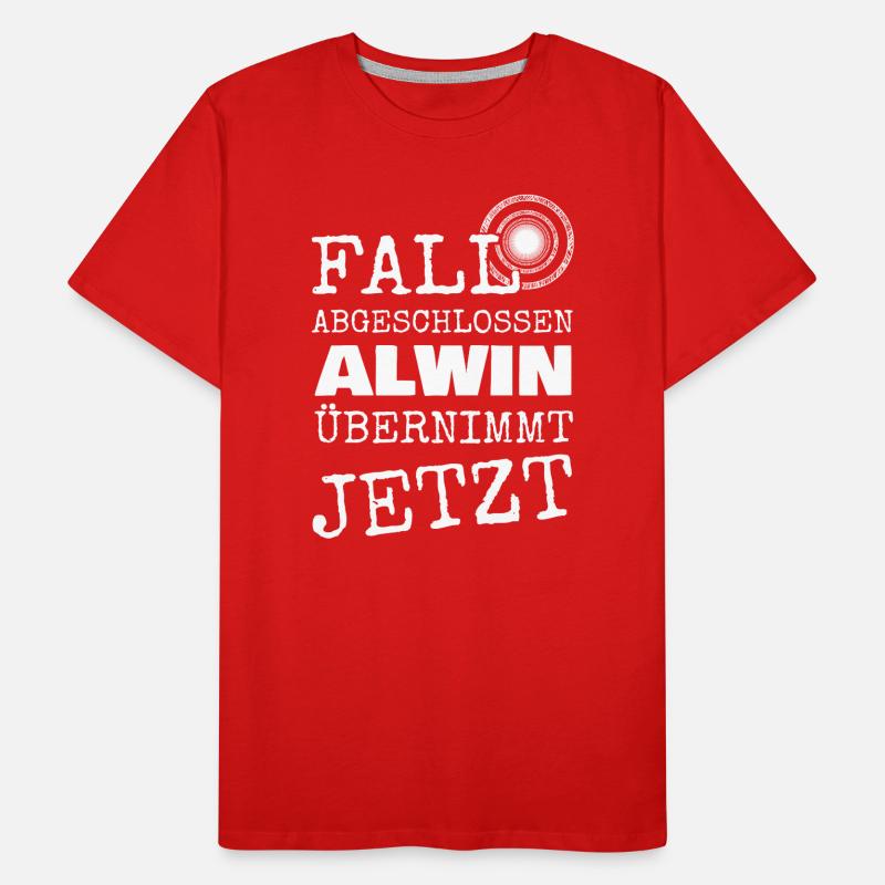 First name Alwin Men's Premium Organic T-Shirt