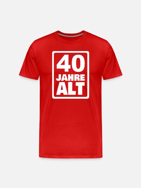 40 - T-shirt bio Premium Homme - rouge